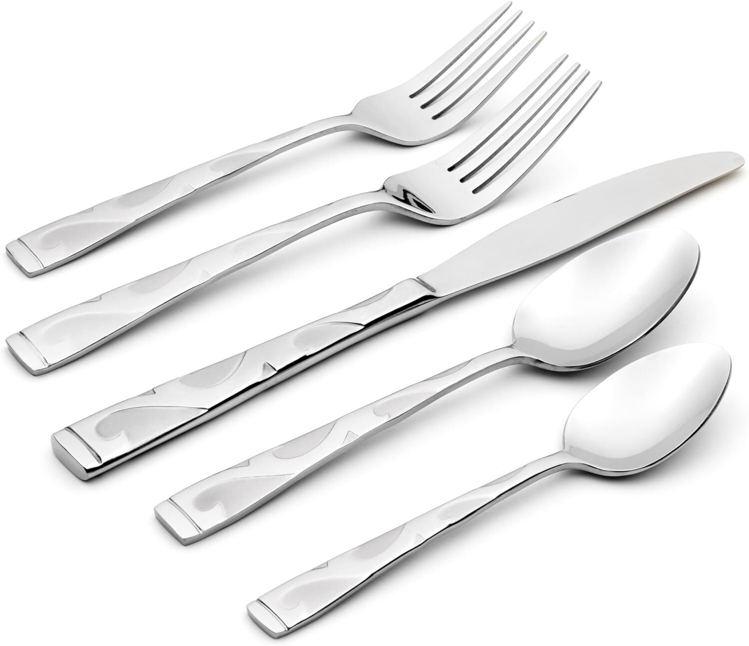 Oneida B340045B Tuscany 45-Piece Flatware Set, Service for 8