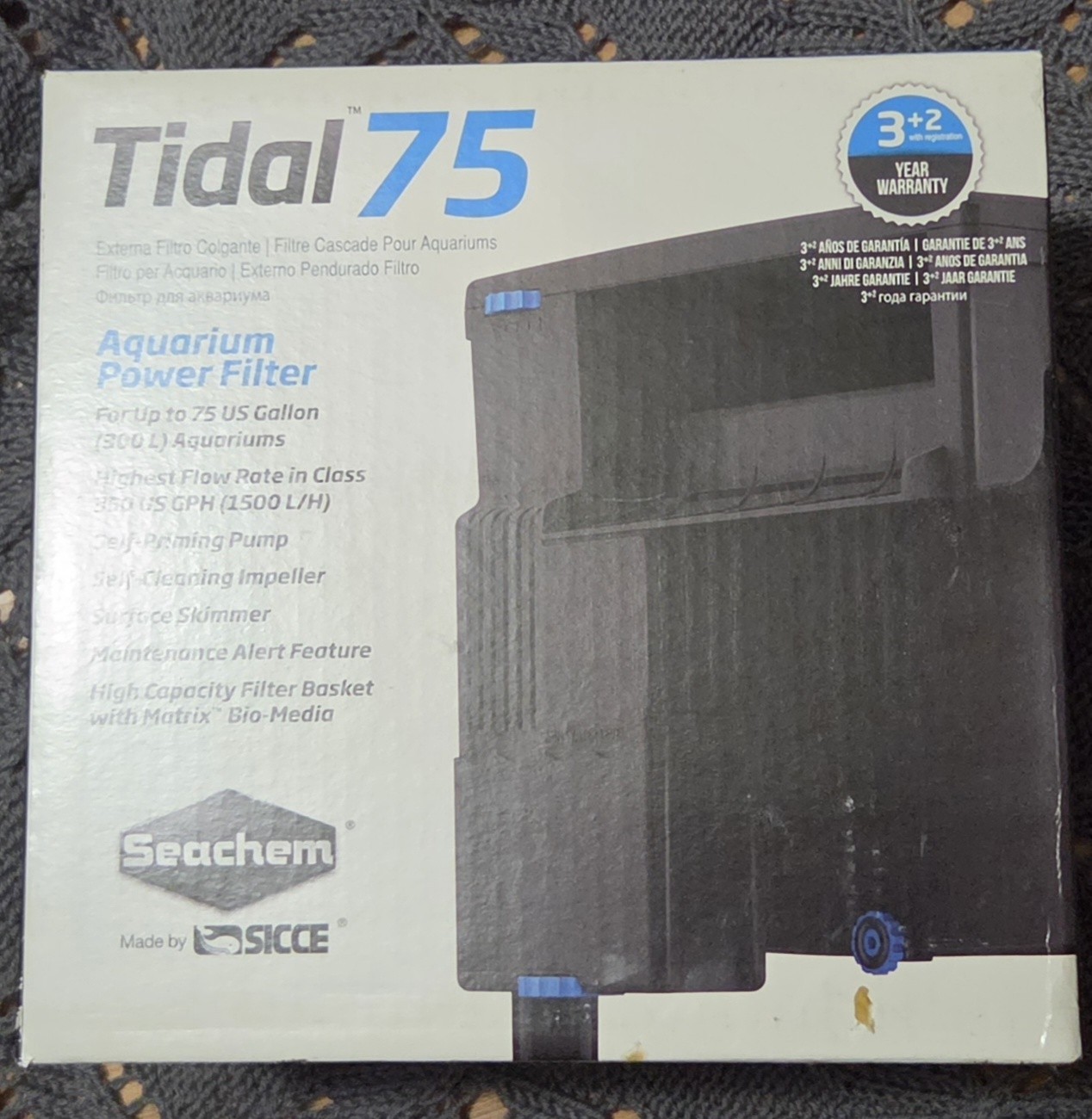 Seachem Tidal 75 Aquarium Power Filter