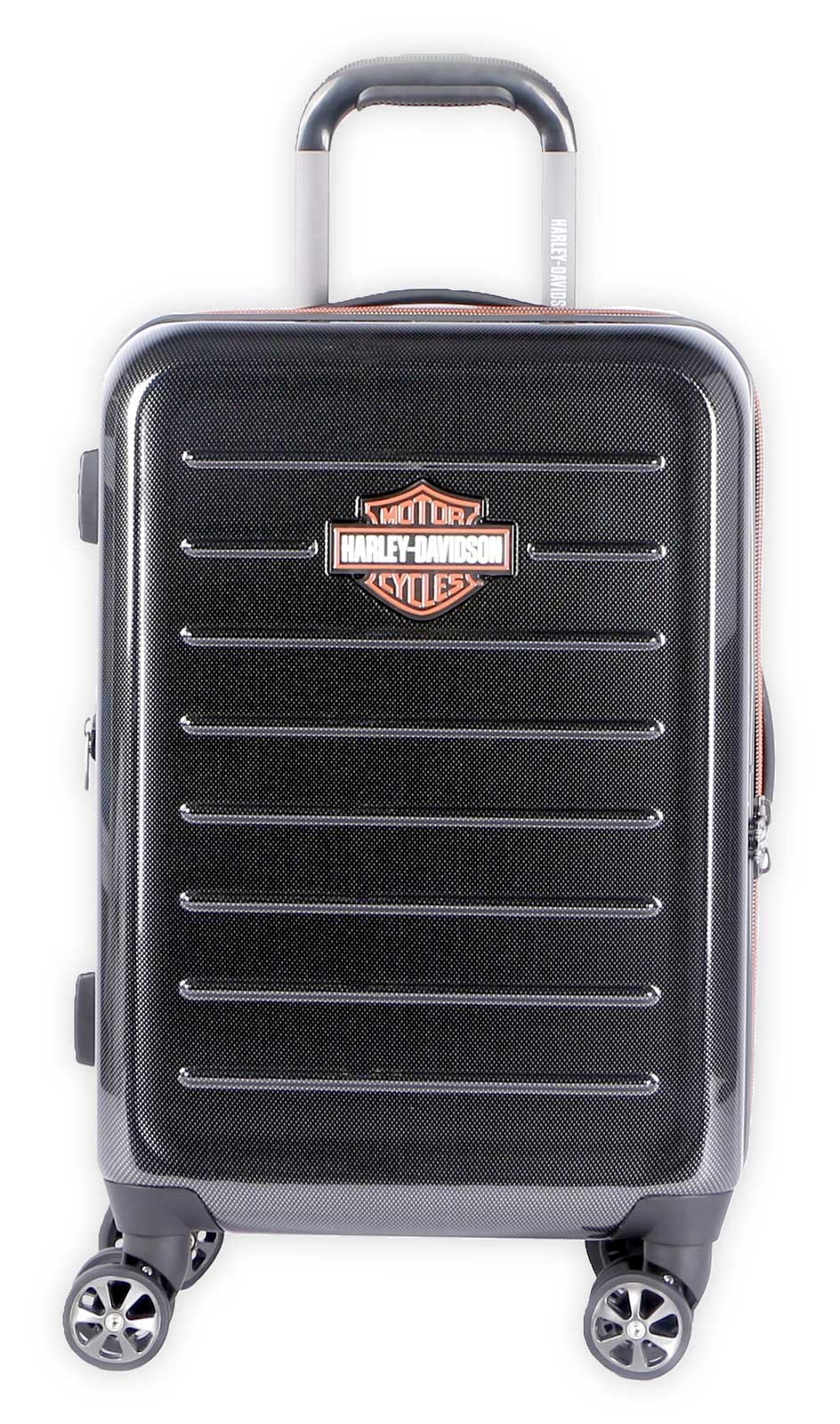 Harley-Davidson 22 in. Cruiser Hard Sided Expandable Wheeling Luggage, Black
