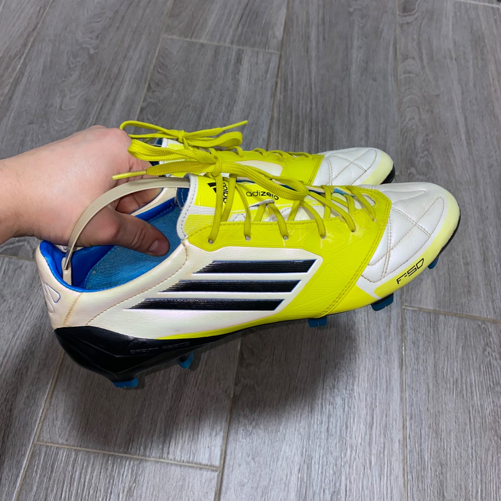Adidas Adizero F50 FG Elite Leather Soccer Cleats Football Boots US10.5 UK10