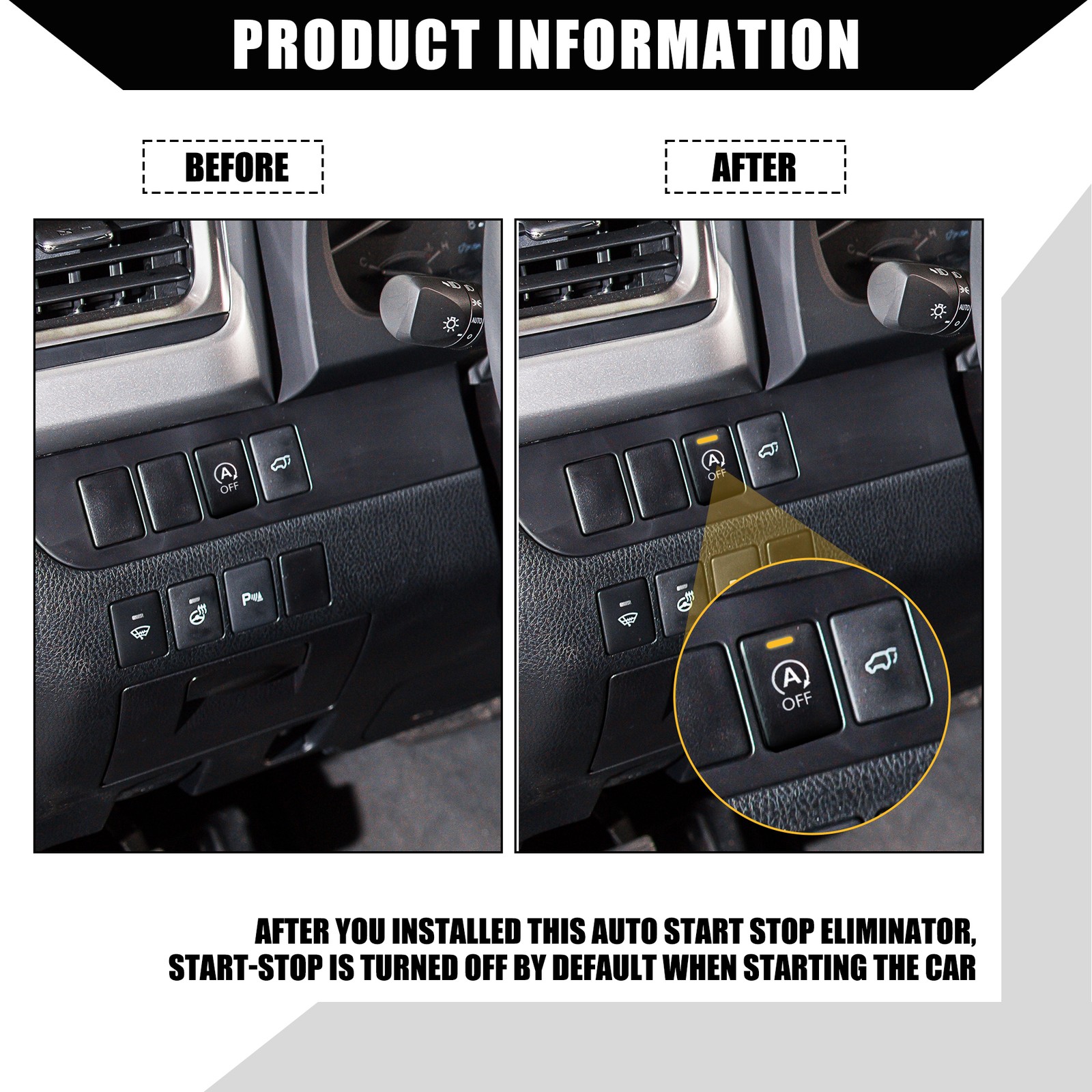 Auto Start Stop A-Off Cable Replacement for Toyota Highlander 2015-2021 1 Set