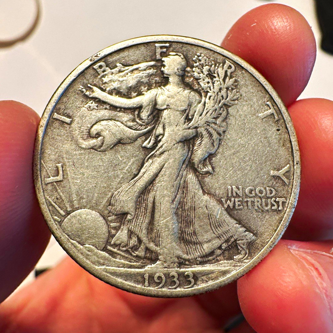 1933-S 50C Walking Liberty Half Dollar Choice VF Semi Key