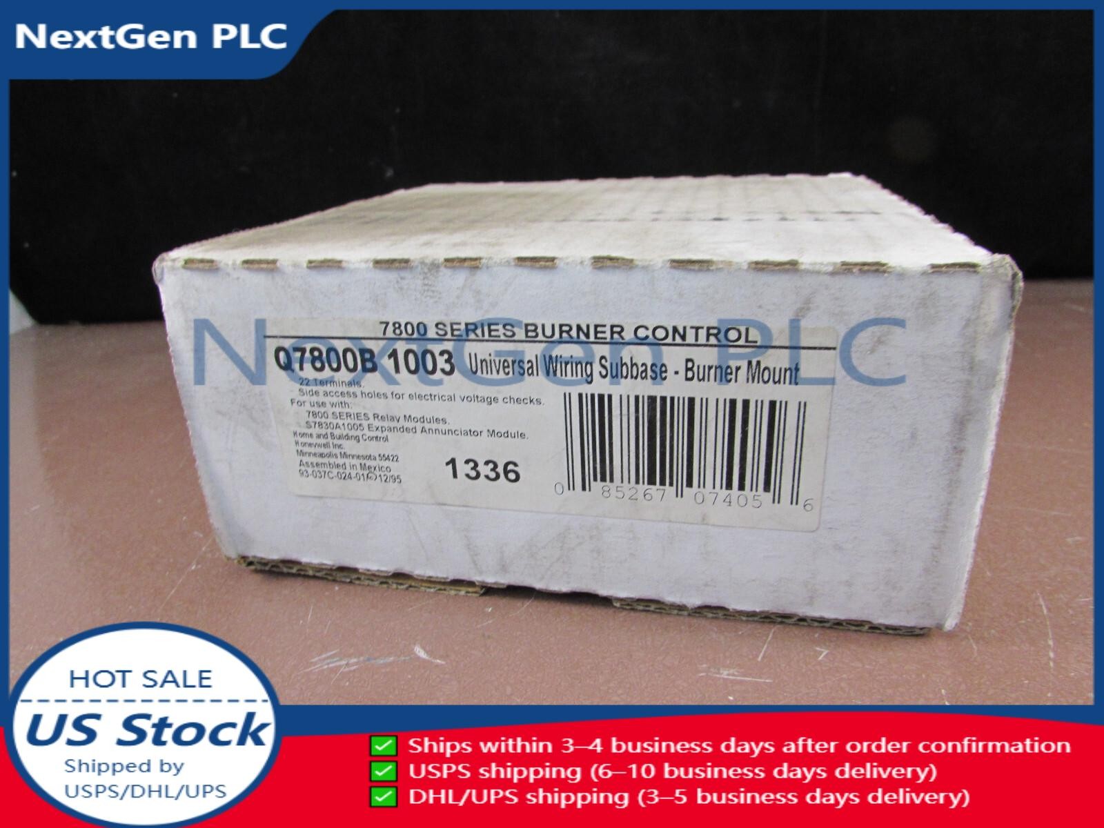 Q7800B 1003 Honeywell Subbase Universal Wiring 4 Sided 22 Terminals Q7800B1003