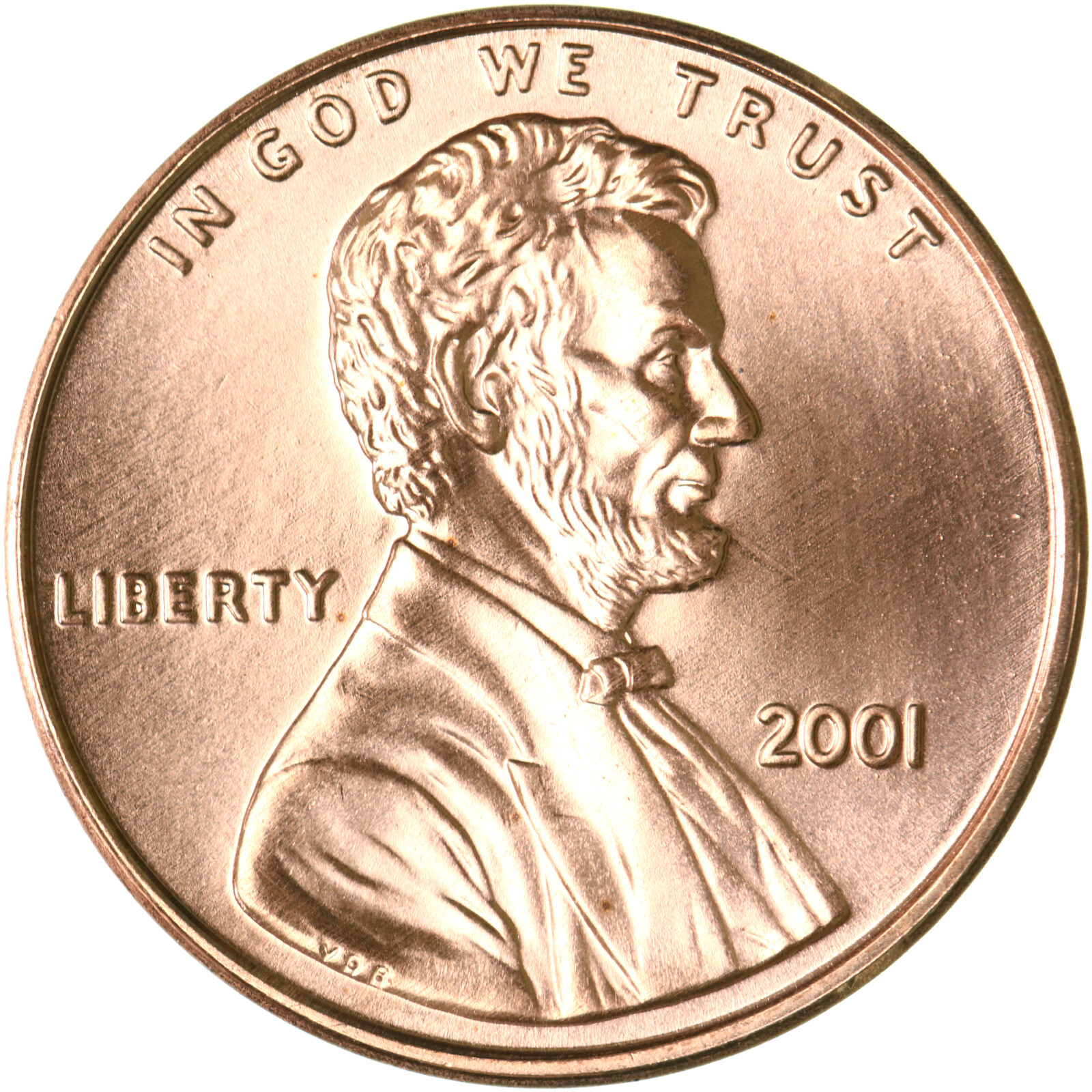 2001 (P) Lincoln Memorial Cent Gem BU Penny US Coin