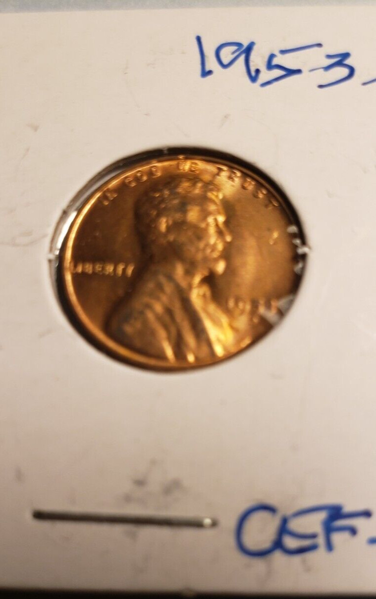 1953 D  LINCOLN WHEAT PENNY CHOICE EXTREMELY  FINE CONDITION
