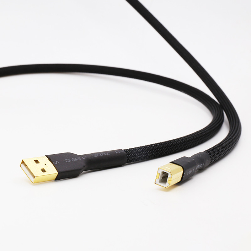 OCC Copper Cord USB 2.0 Cable A-B HiFi Decoder Data Wire Type A to Type B