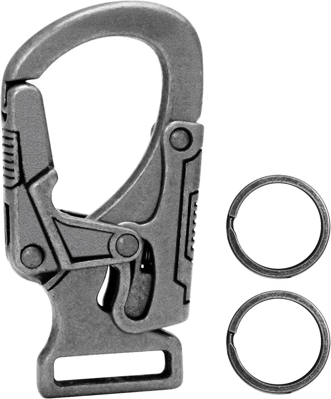 Ahiller Carabiner Clip,1.9'' Alloy Car 1.9" L x 0.9" D, Deep Alloy-1P