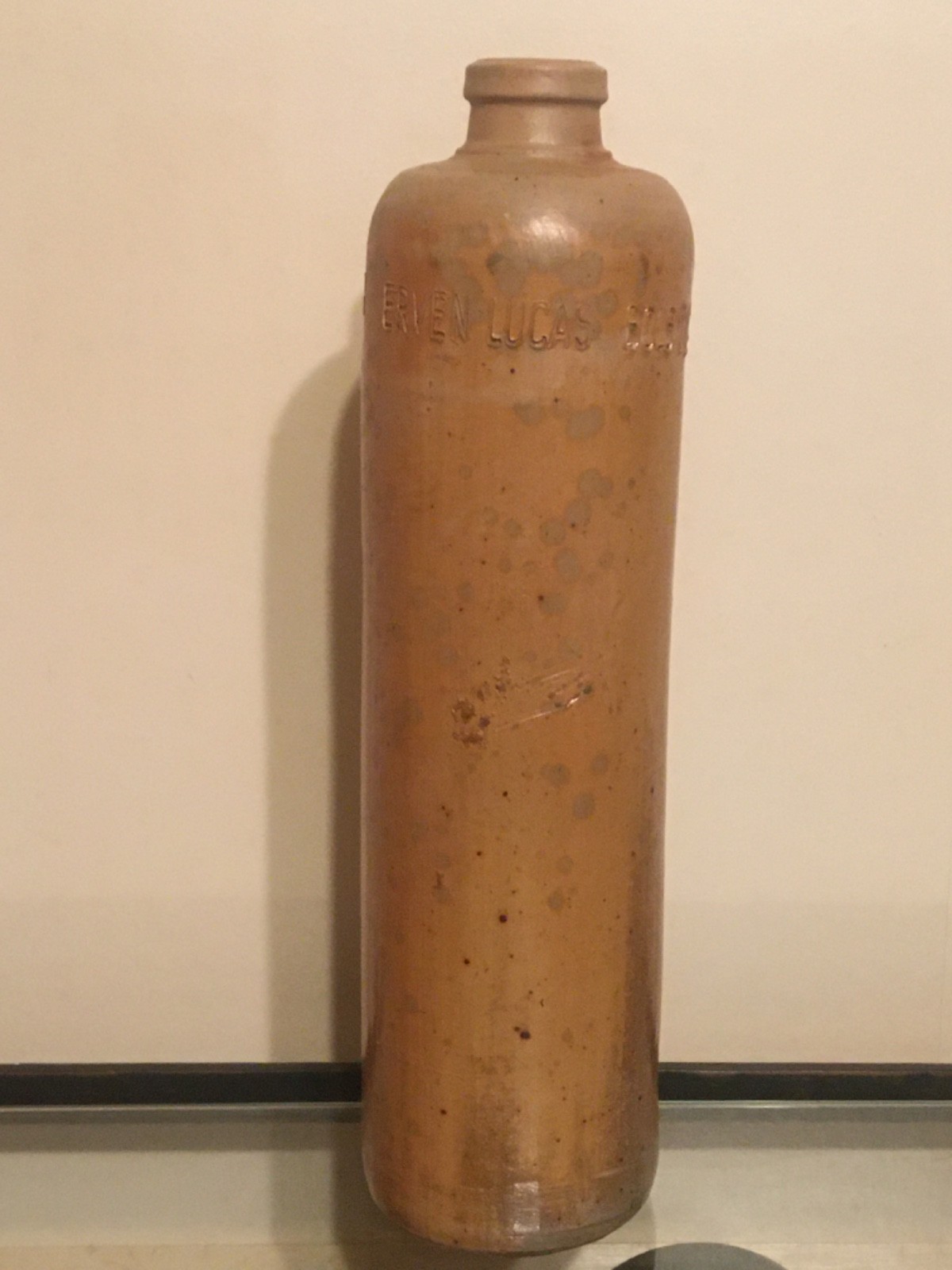 Vintage Erven Lucas Bols T Lootsje Amsterdam 11" Stoneware 3/4L Bottle