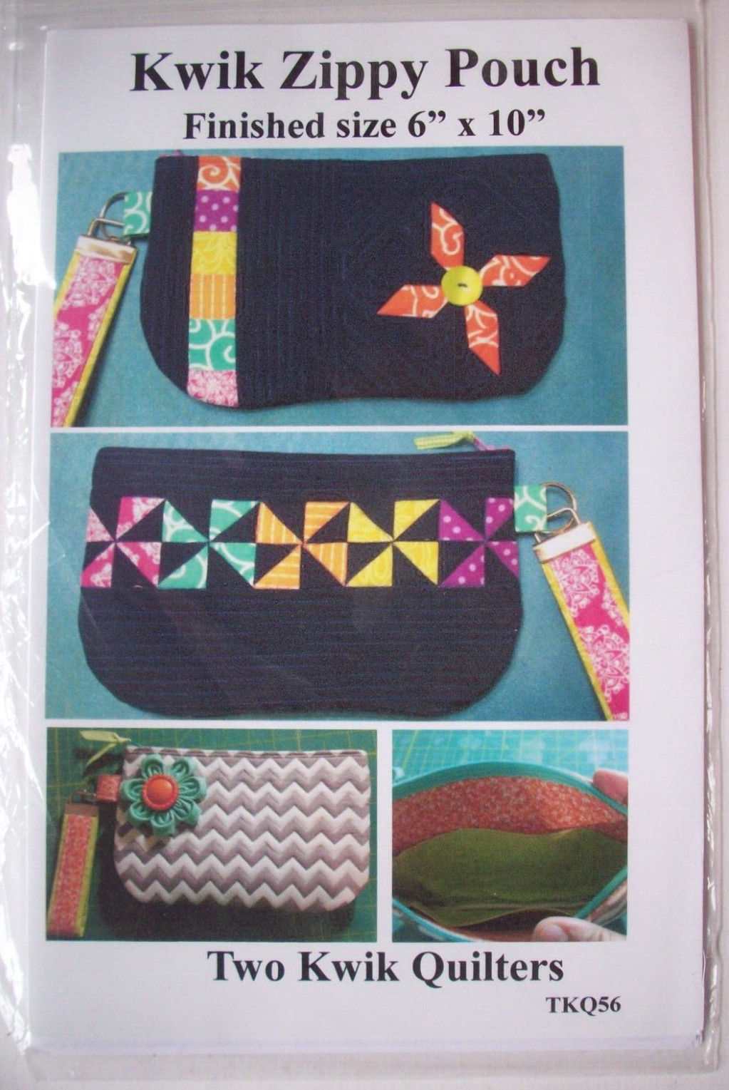 Kwik Zippy Pouch handbag tote purse quilt sewing pattern *B2