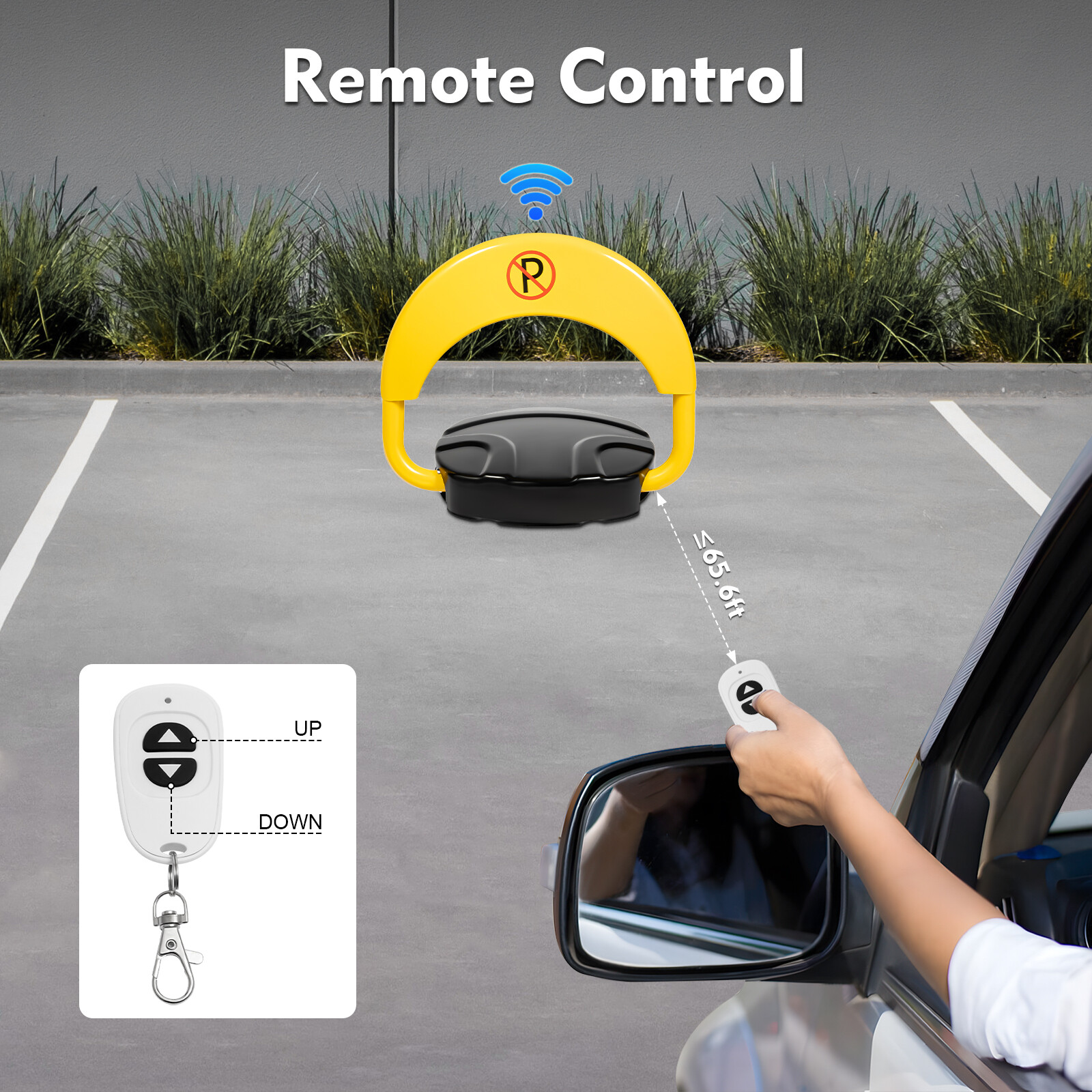 Car Parking Lock Barrier Remote Control Automatic Parking Spot Lock Waterproof