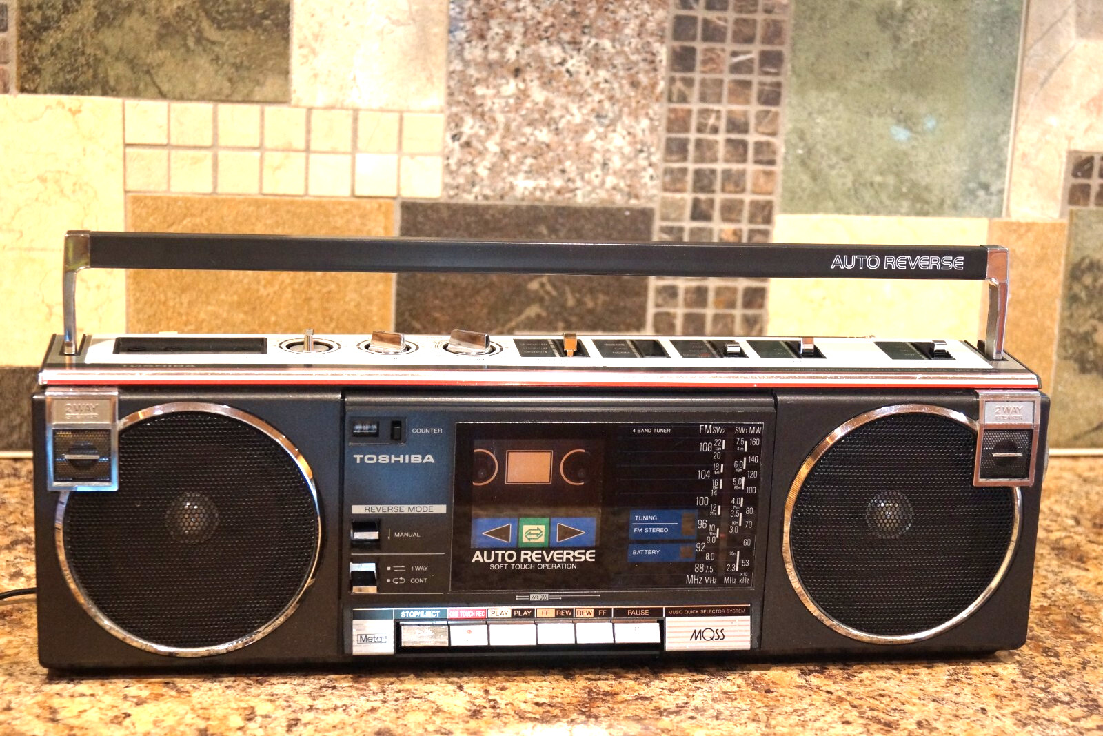 Serviced Multi Voltage Toshiba RT-SF5 Boombox Works,READ And See Pictures.