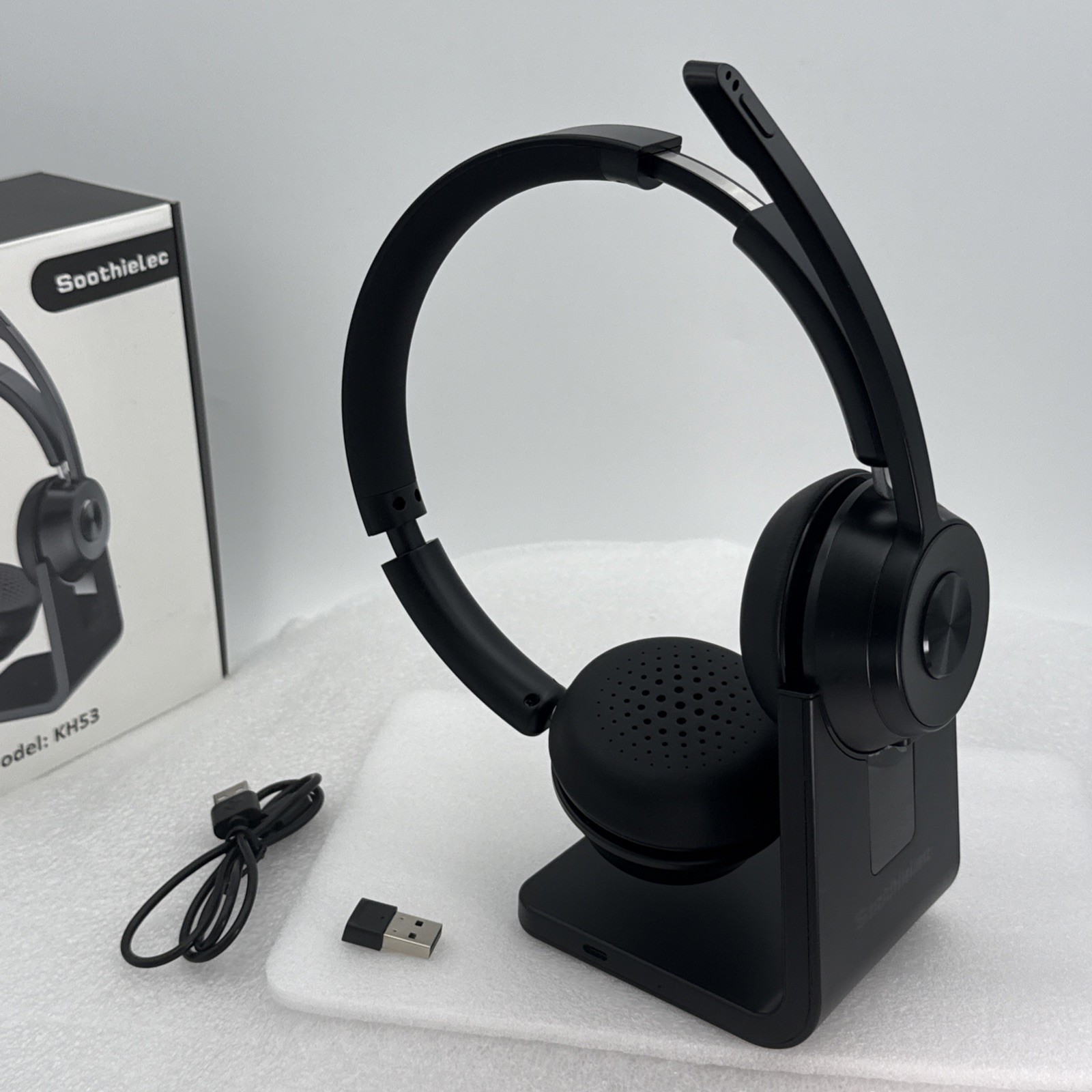 (Upgraded Version) Wireless Headset, Bluetooth Headset w/Noise Cancelling Mic