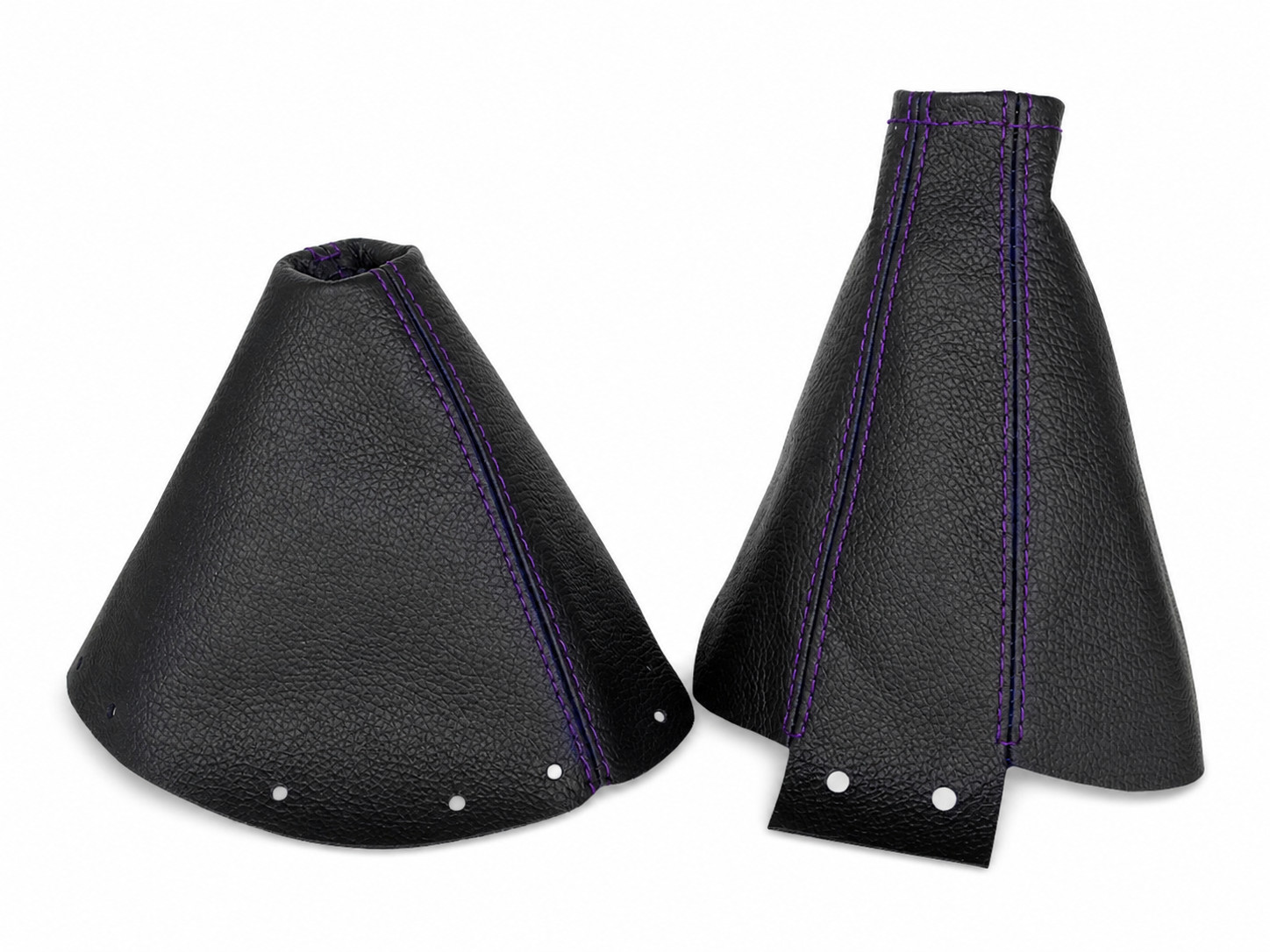 Gear & Handbrake Boot Set For Nissan 300ZX 1989-2000 Real Leather Purple Stitch