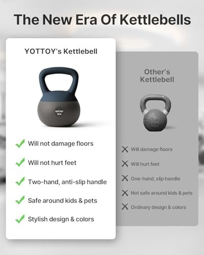 YOTTOY Soft Kettlebell, Set for Strength Training Kettlebells & Home Workouts