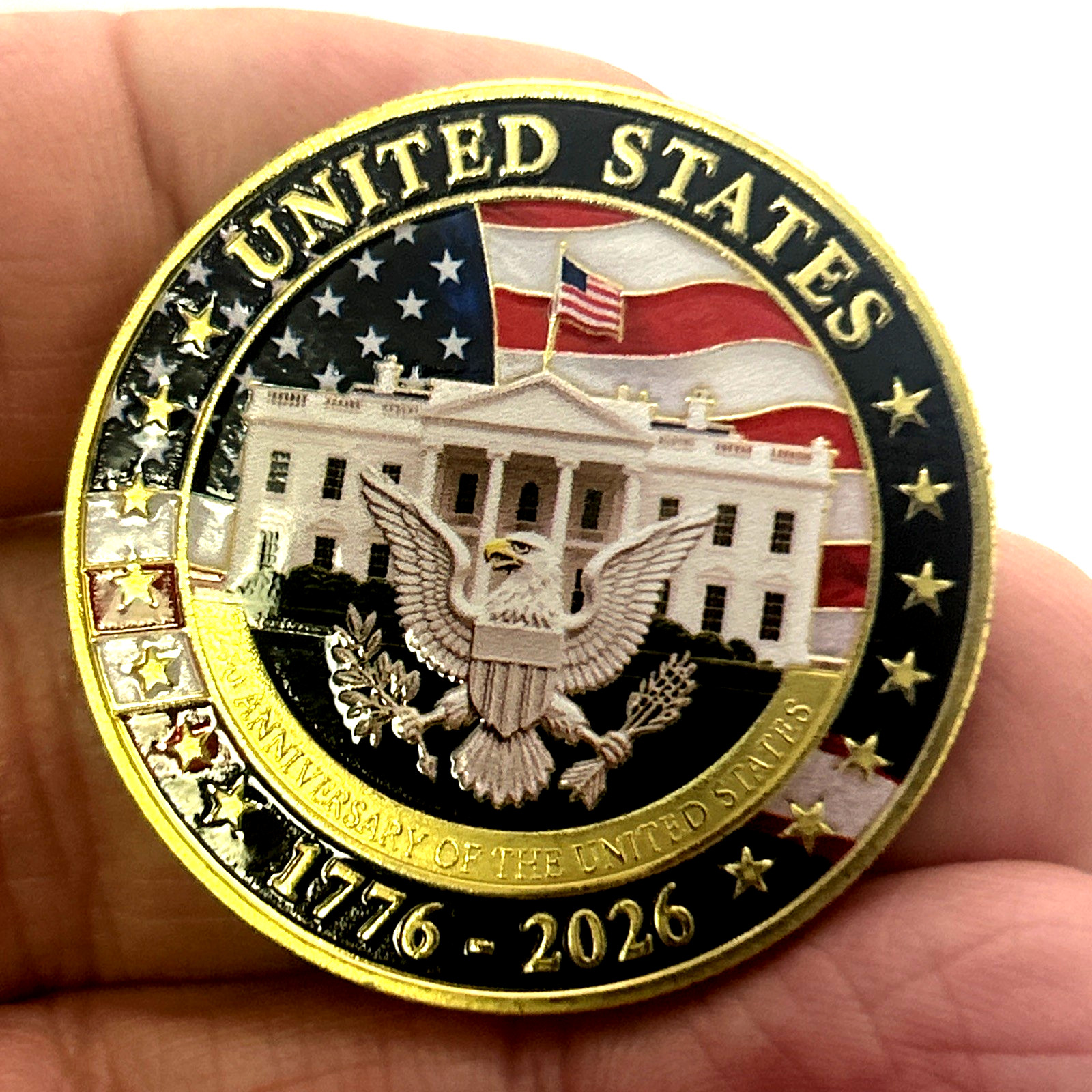 250TH ANNIVERSARY UNITED STATES OF AMERICA 1776-2026 Commemorative Coin Medal WH