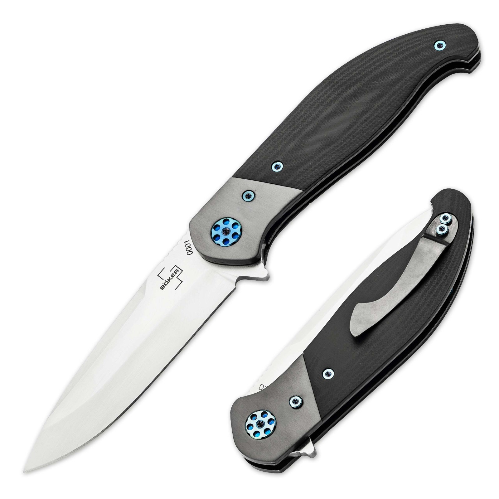 BOKER PLUS Undertow Folding Knife 3.43" D2 Blade G10 Handle Liner Lock - 01BO694