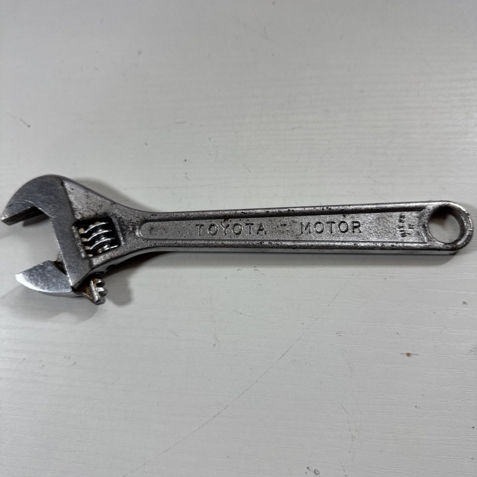 Toyota Motors 200mm Adjustable Wrench 8” Long Angle Wrench Vintage Made in Japan