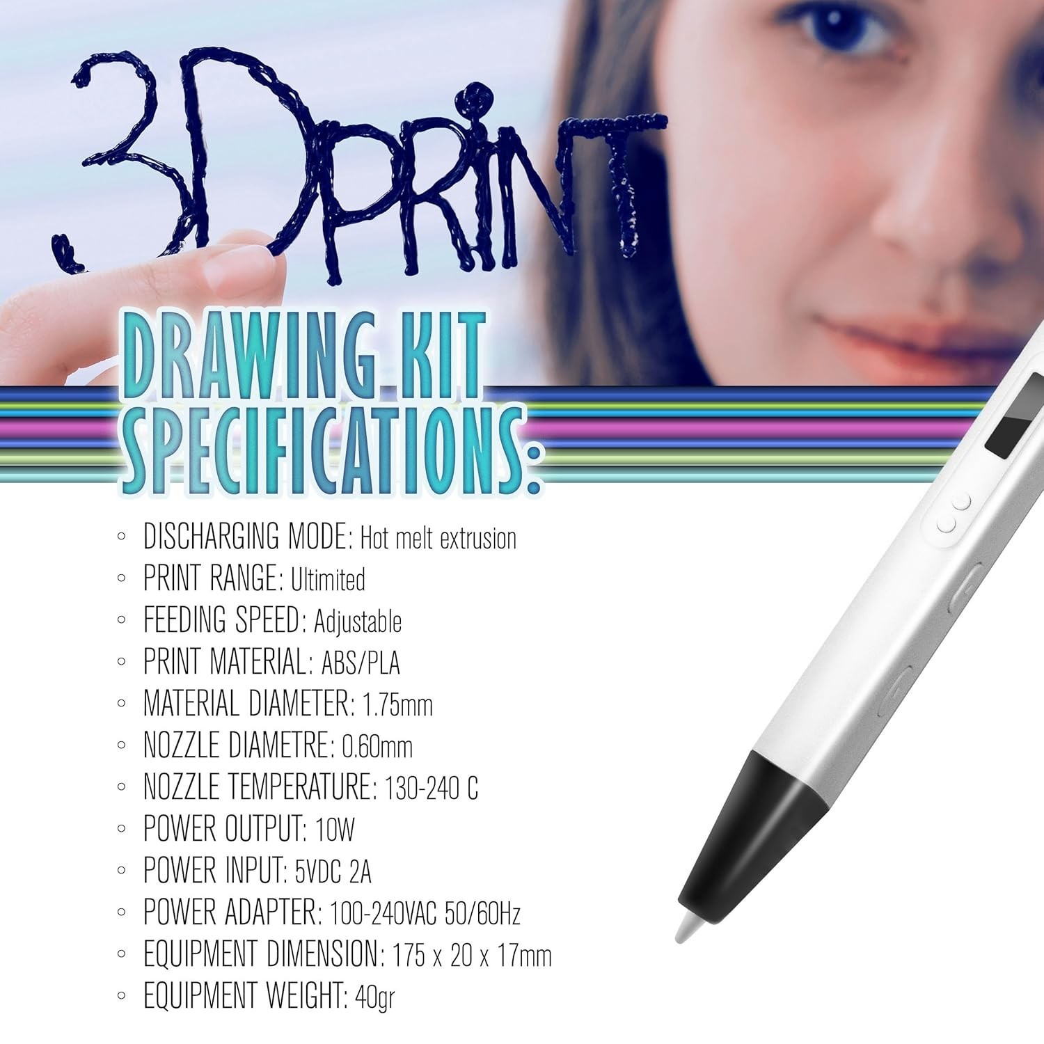 Professional 3D Pen Set with Temperature Control