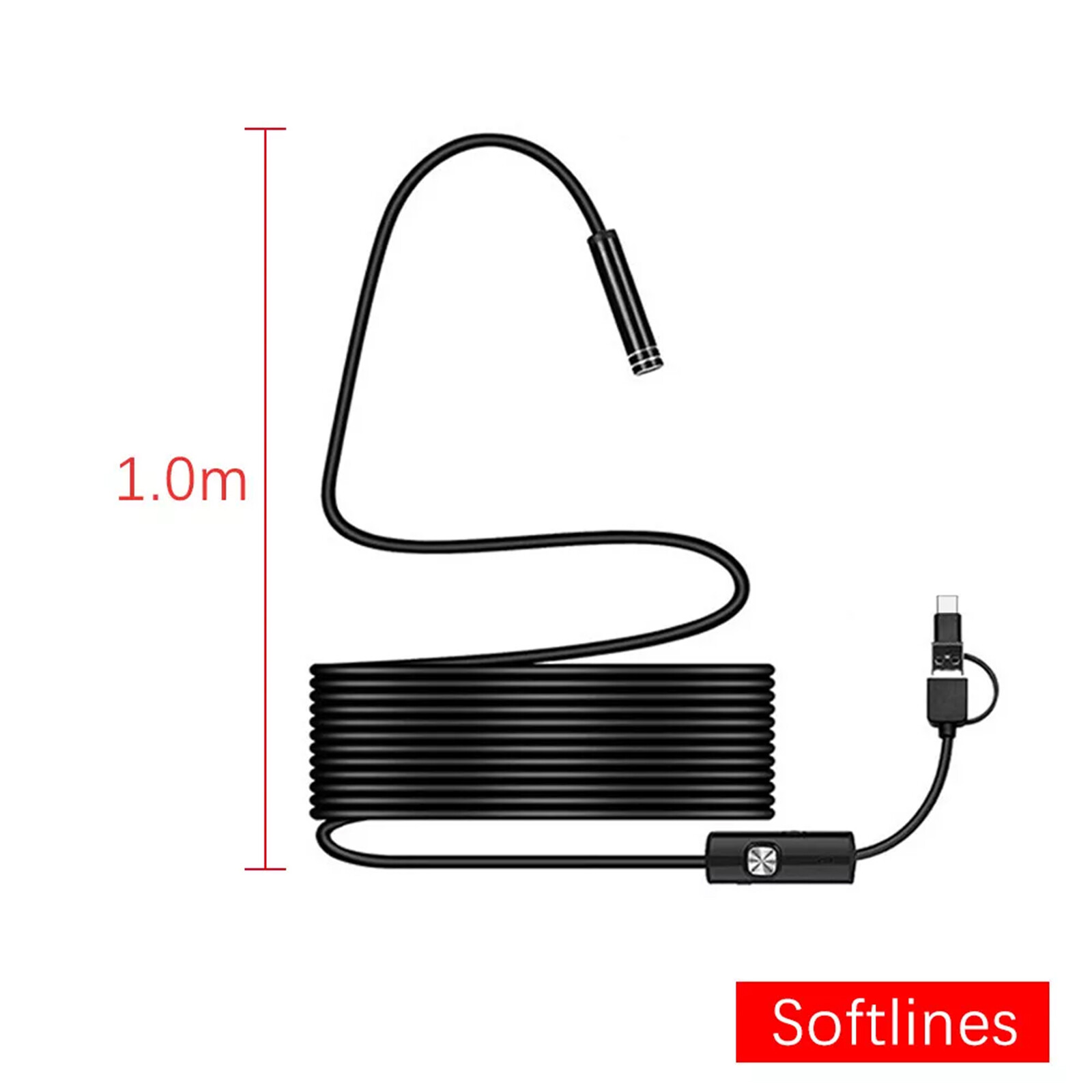 Megapixels HD USB C Endoscope Type C Borescope Inspection Camera NEW for Android