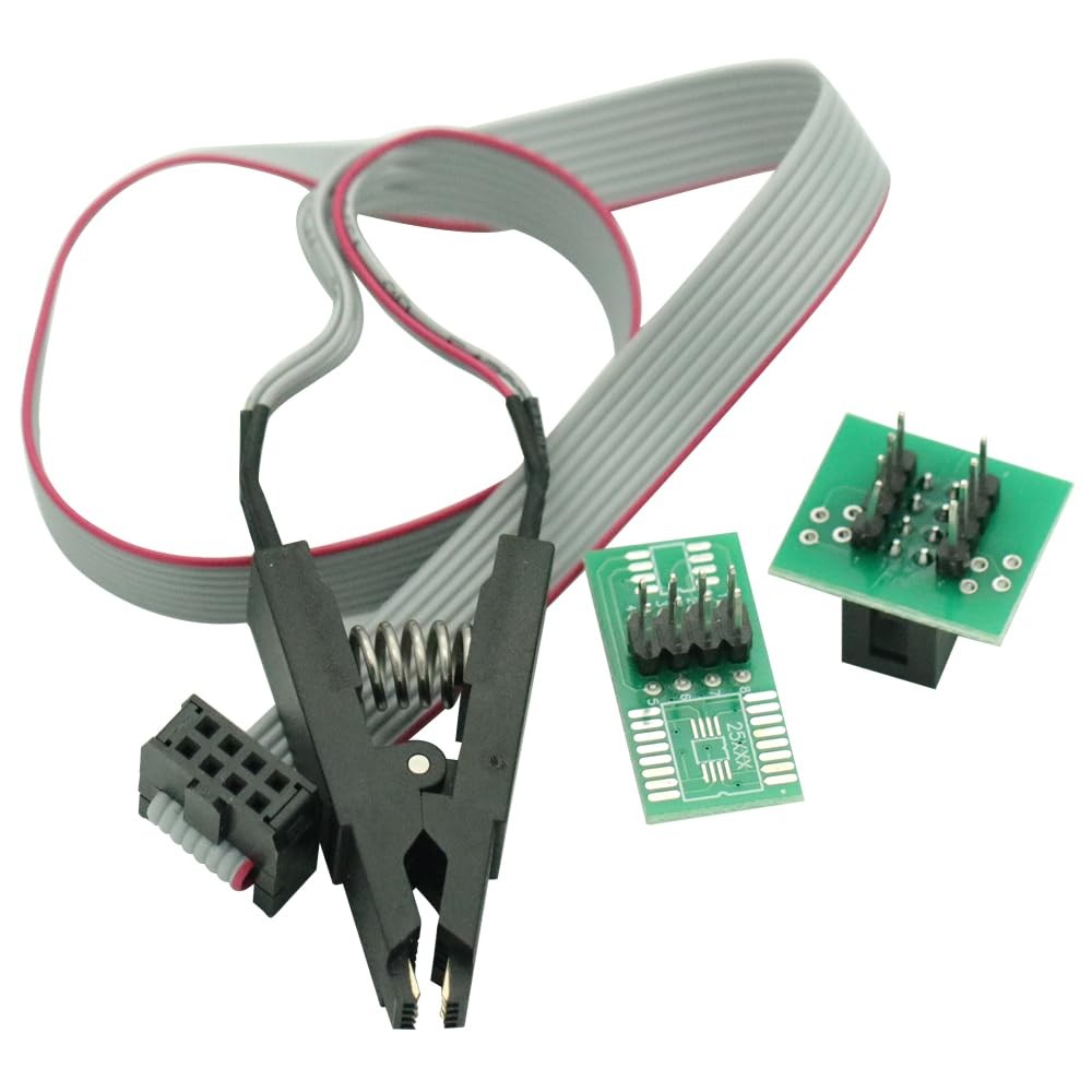SOIC8 SOP8 Test Clip for EEPROM 93/25 /24Cx in-Circuit Programming + 2...