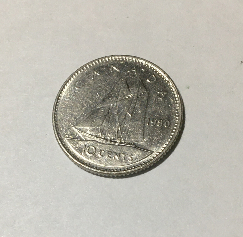 1980 10C Canadian Dime