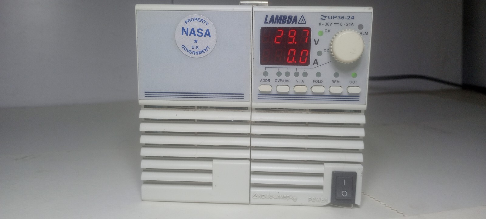 Perfect Working LAMBDA ZUP36-24 Zero Up Programmable Power Supply 0-36VDC/0-24A