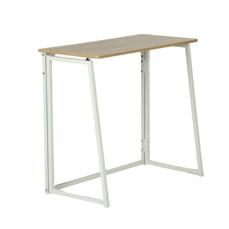 Folding Table Portable Compact Metal Frame Modern Design No Assembly Needed New