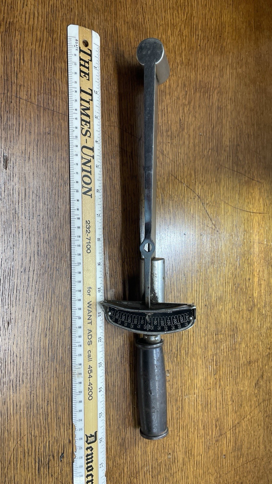 Vintage Miller C 685 Beam Torque Wrench 300 Ft Lb Detroit MI USA