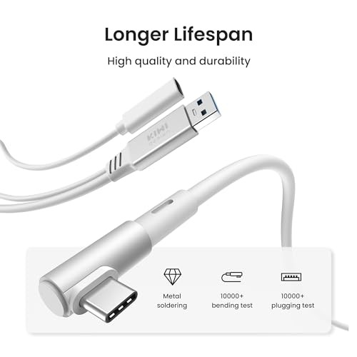 Link Cable with Charging 16FT Compatible with Meta Quest 3S/3/2/Pro/Pico White