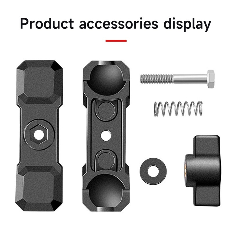 Heavy Duty Aluminum Shells Double Socket Arm for 1-Inch Ball Mounts