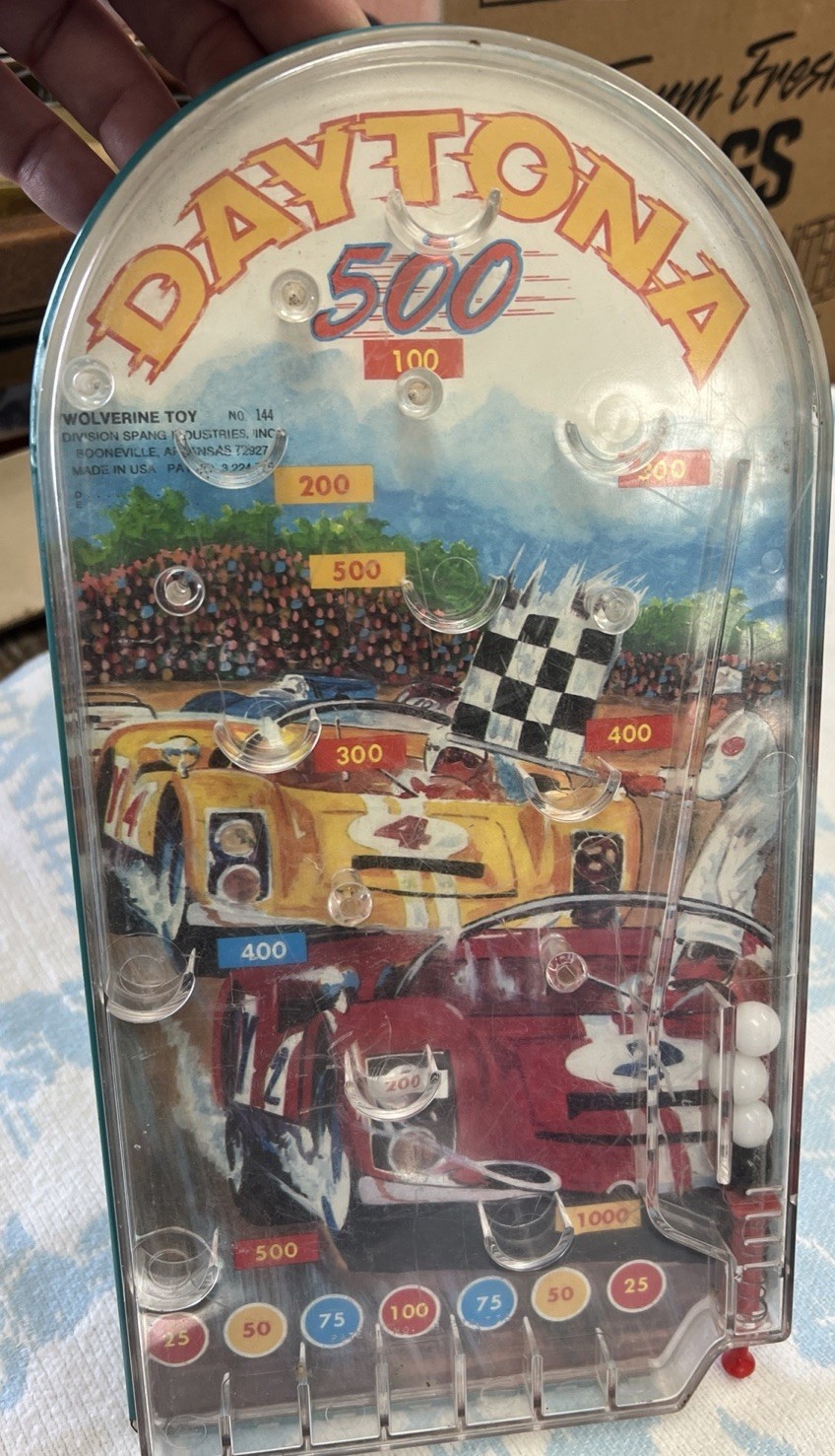 Daytona 500 Table Top Pinball Game