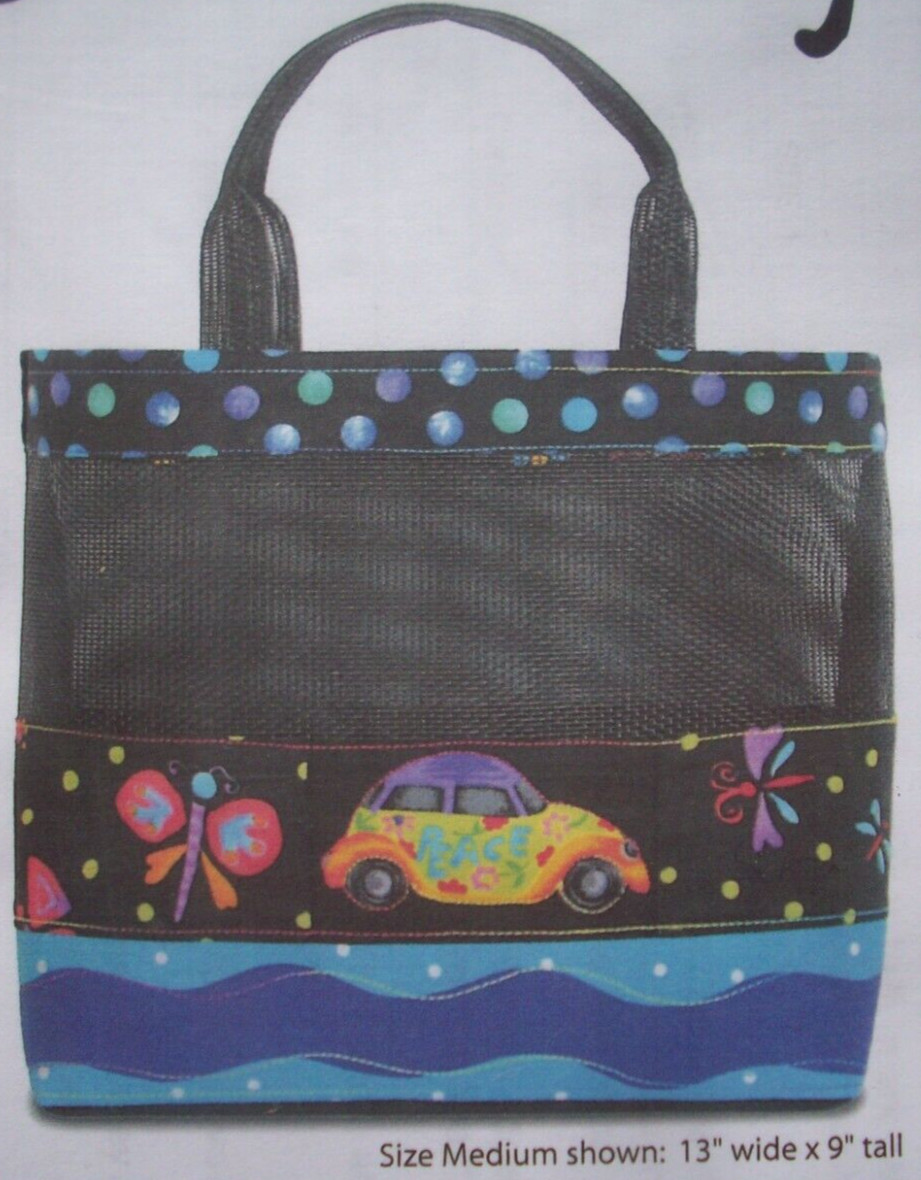 Screen Play window pet screen handbag tote purse quilt sewing pattern *B2