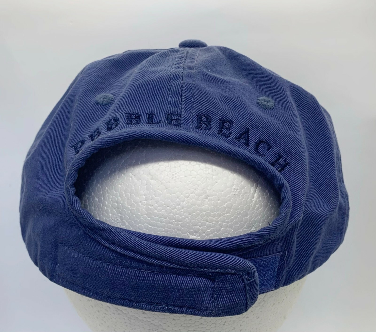 Blue 1919 Golf Cap Hat Pebble Beach Collection Adjustable Back 100% Cotton