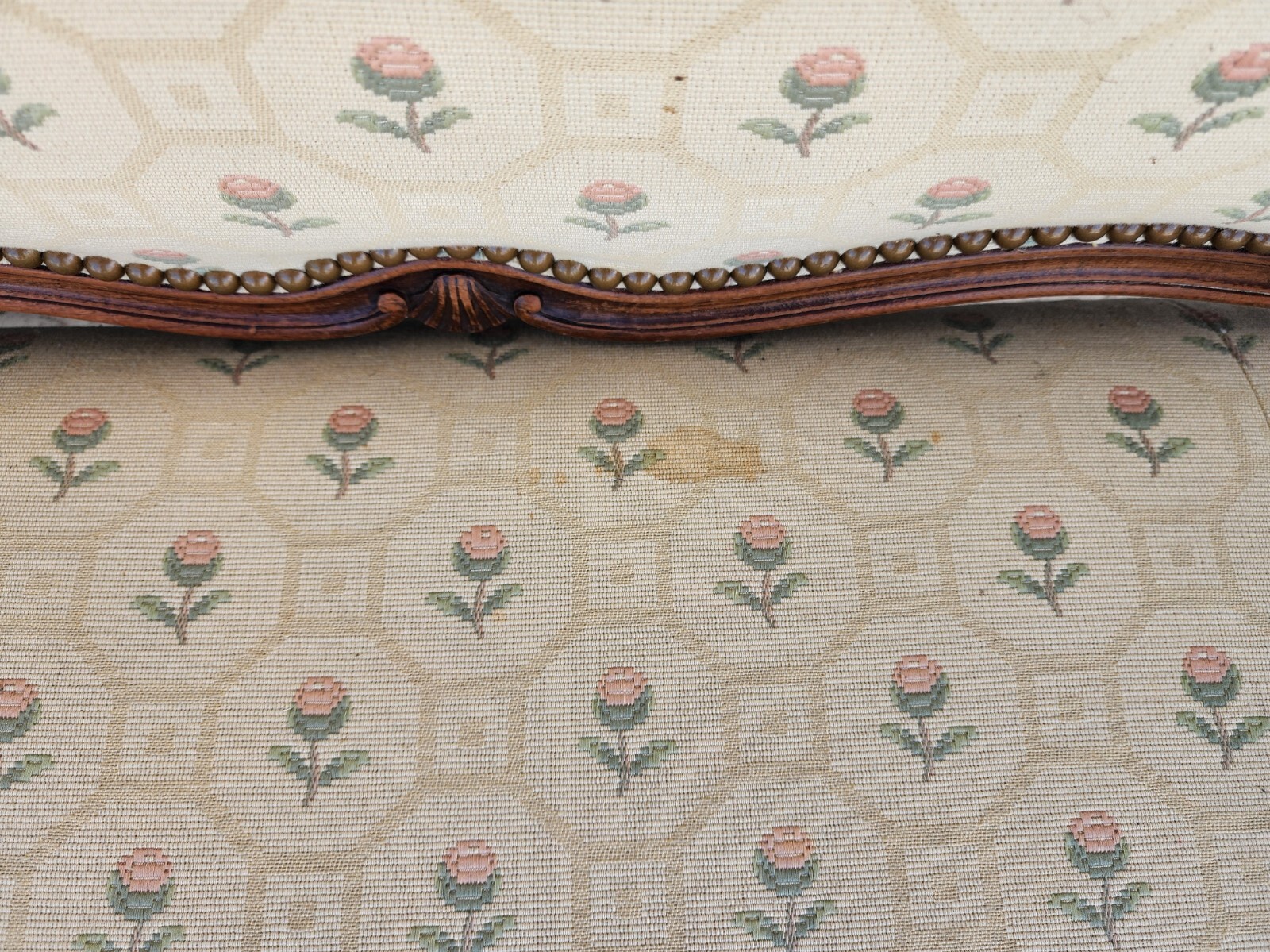 Antique Canape Bench Louis XV Style