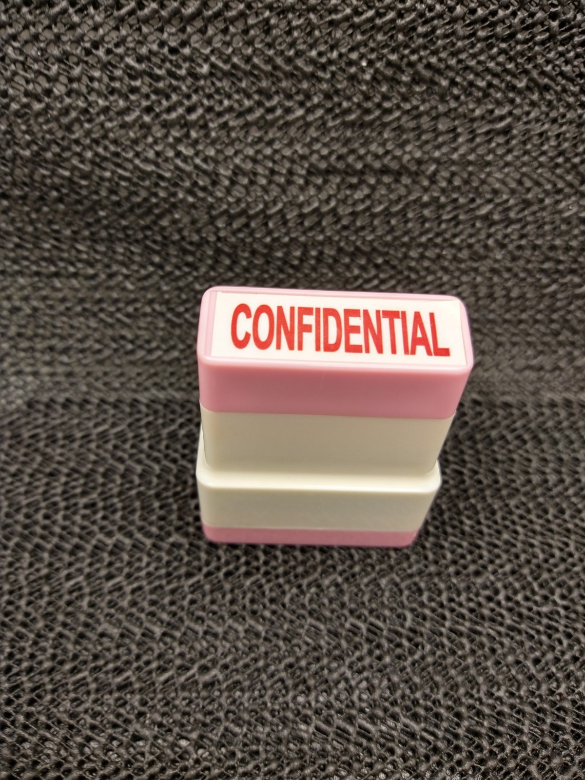 Vintage CONFIDENTIAL Office Stamp Red Ink