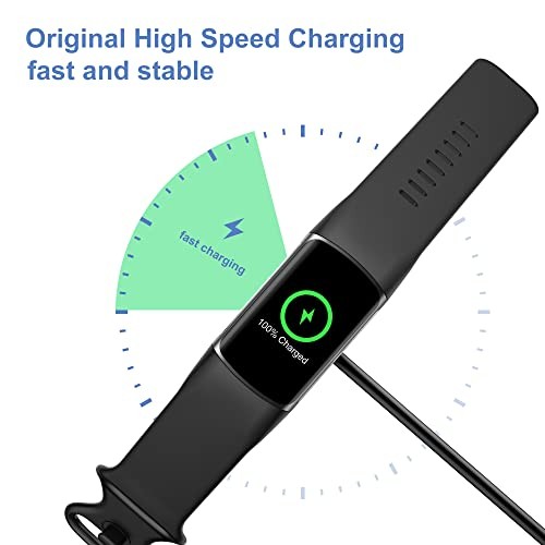 Charger Cable Replacement for Fitbit Charge 6/Charge 5/Luxe without Reset
