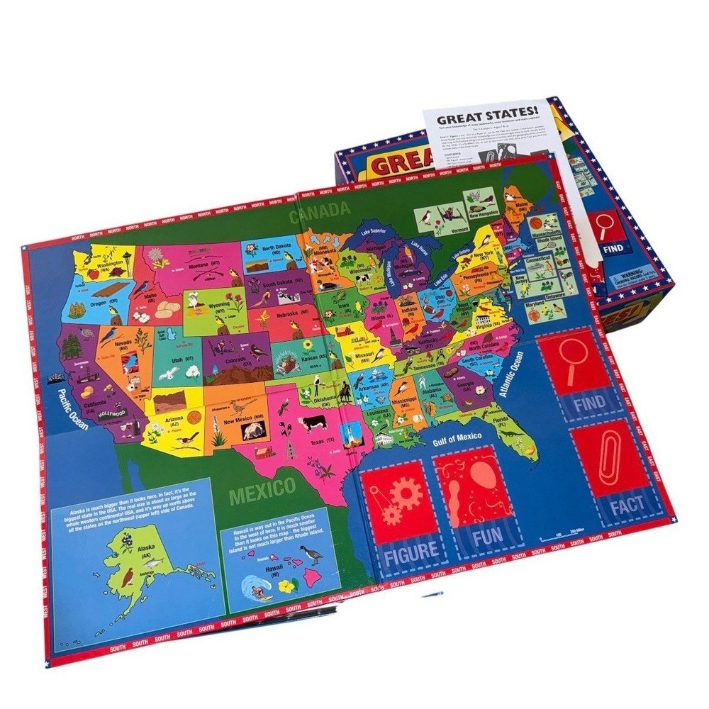 Great States board game Revised Edition complete set