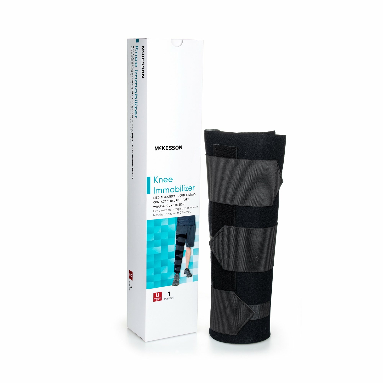 McKesson Foam Knee Immobilizer One Size 1 Each