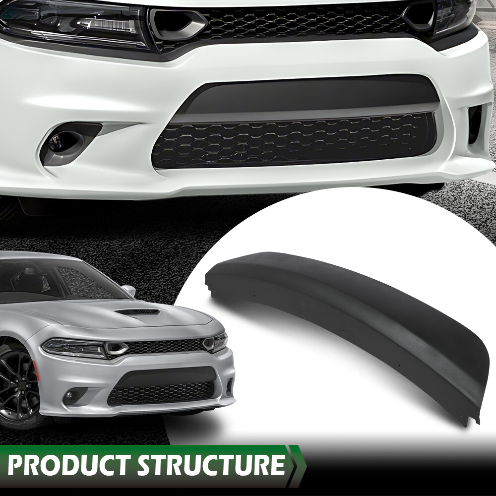 Front Bumper Face Bar Trim Molding Step Pad Fit For 2015-2022 Dodge Charger