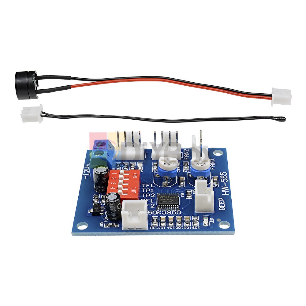1-10X DC12V 4Wire PC CPU Fan Temperature Control PWM Fan Speed Controller Module
