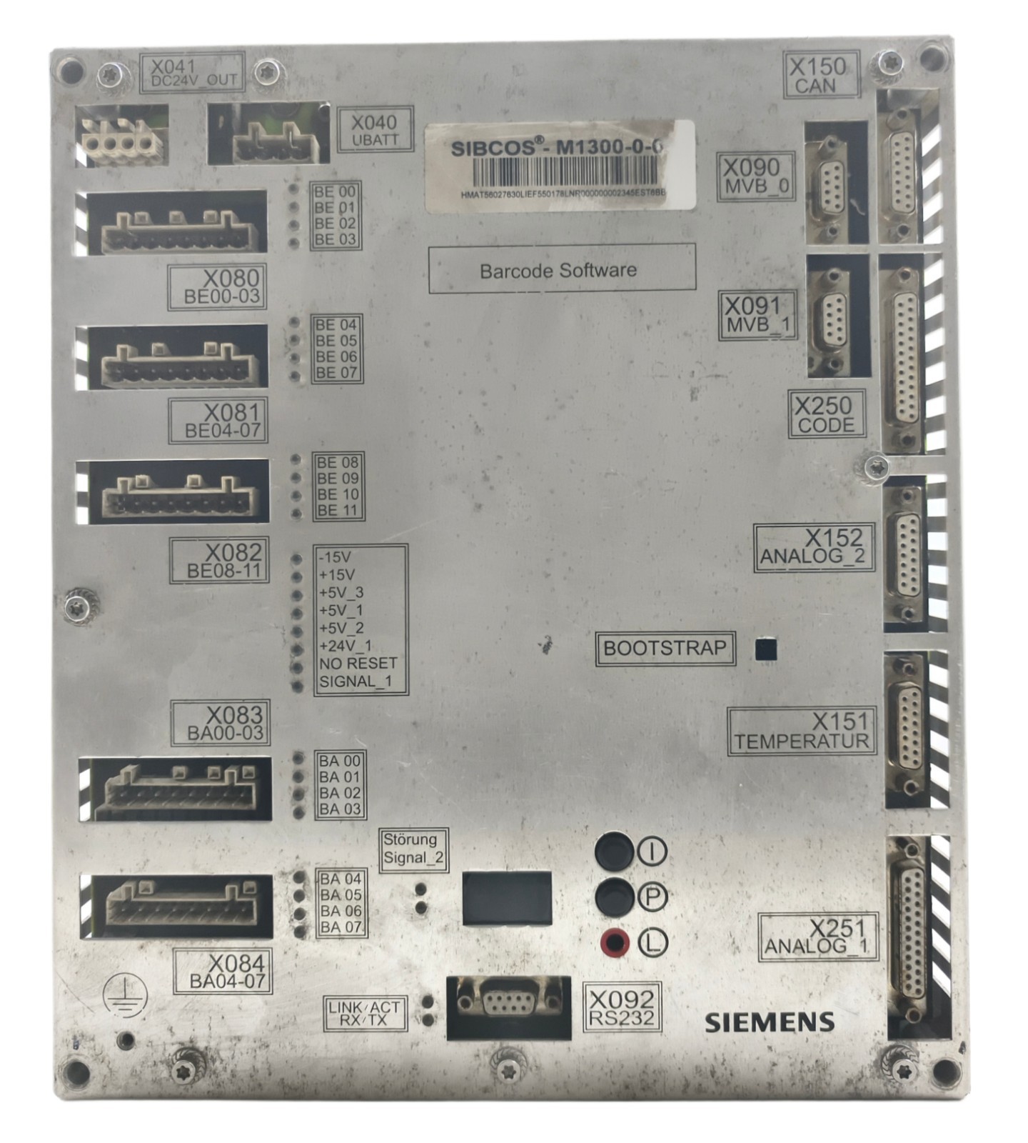 SIEMENS SIBCOS SIBCOSM1300 M1300-0-0 Master Control Module Barcode Software