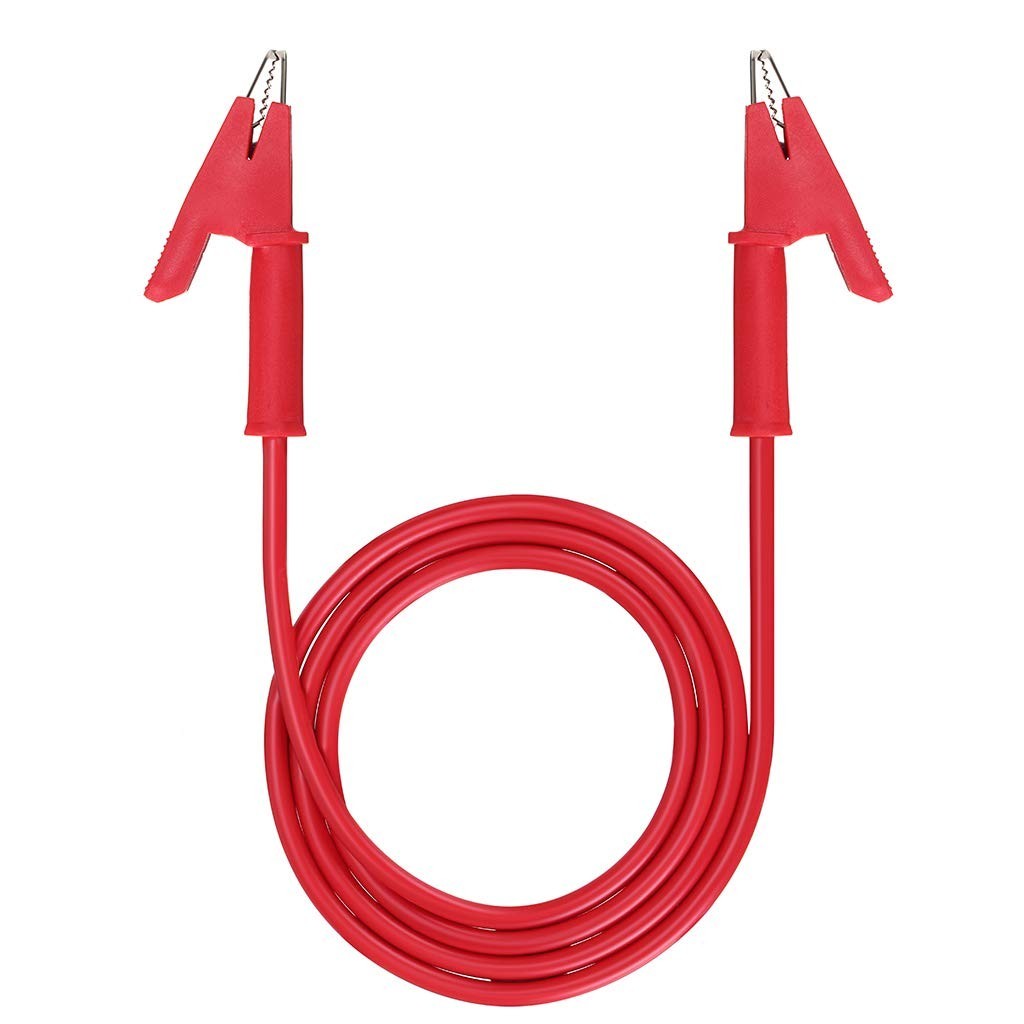 Versatile Dual Ended 3.3ft Alligator Clips - 15A Copper Lead Cables for Testing