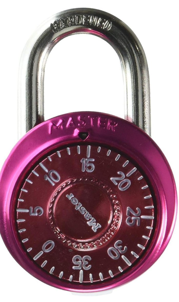 Master Lock Padlock Standard Dial Combination Lock 1-7/8 In. Wide