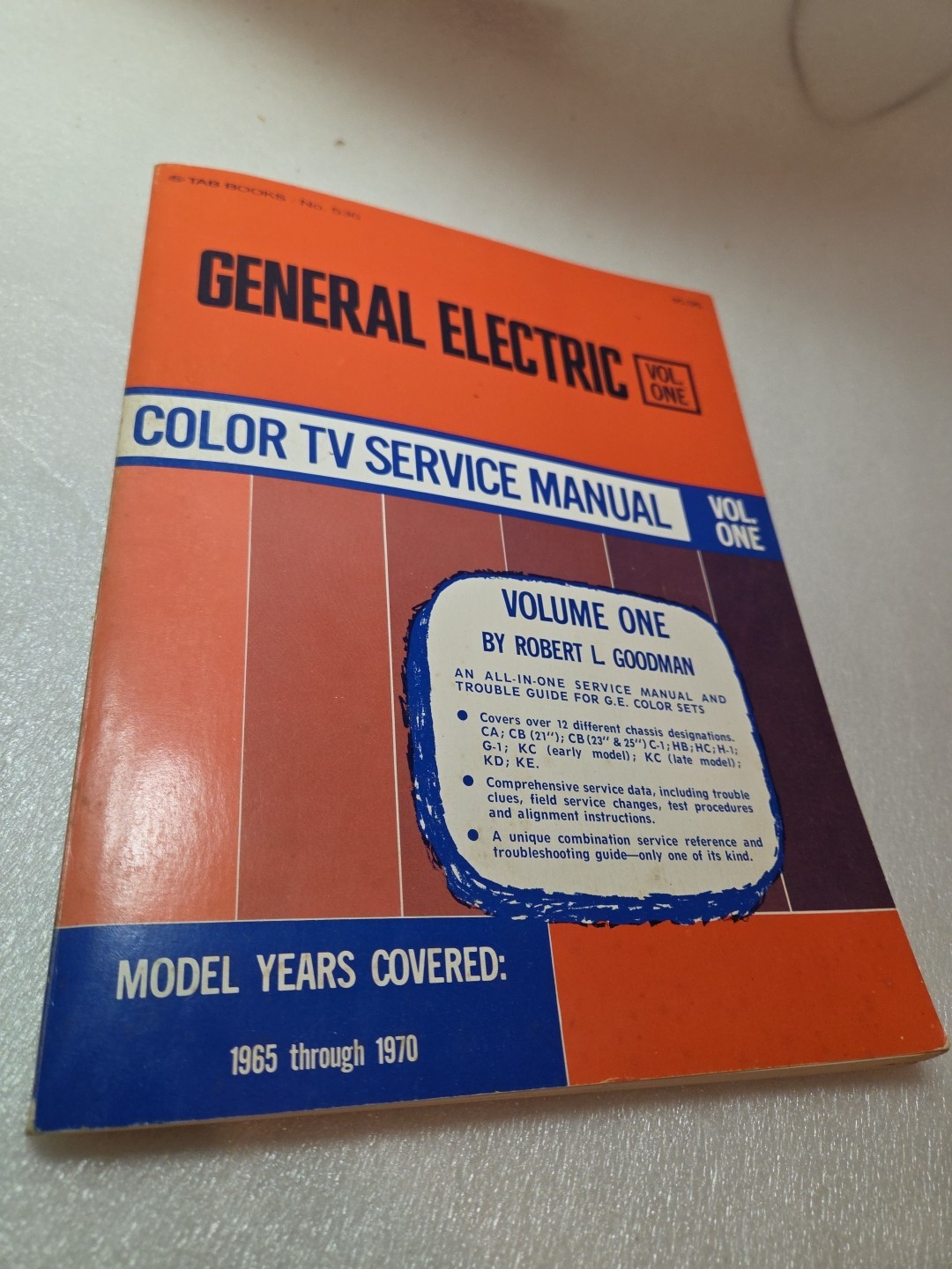 General Electric Cor TV Service Manual 1970 Robert Goodman