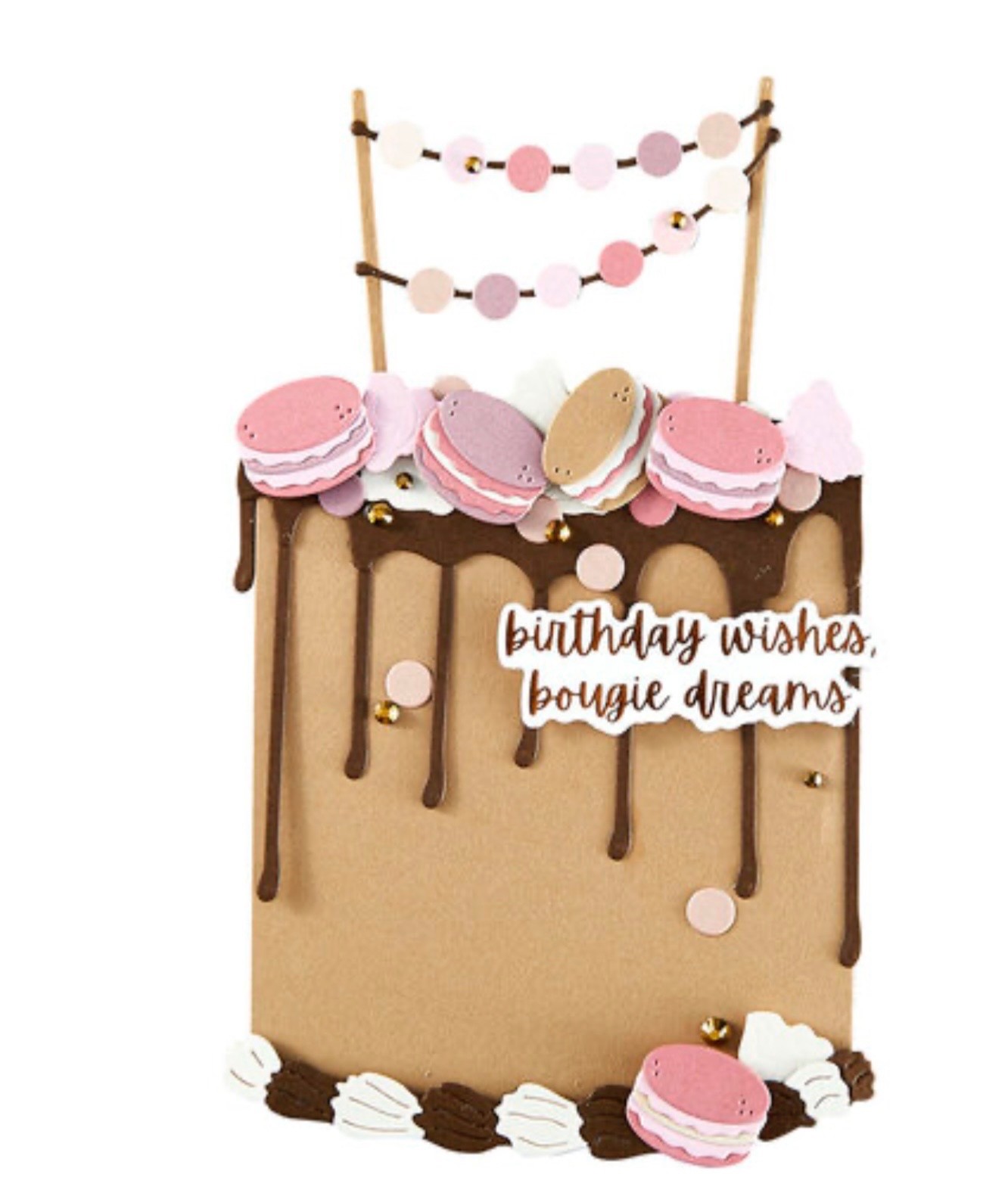 Spellbinders GANACHE GATEAU Cake, Macarons Die Set