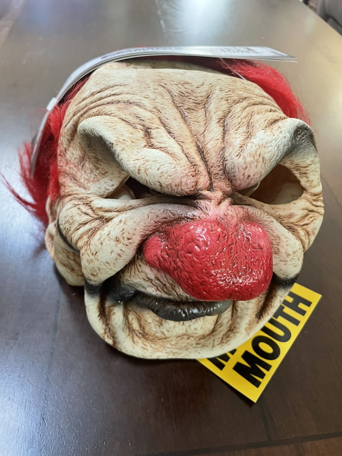 Adult Zagone Studios Hand Made “Super Clown” Halloween Mask Moving Mouth MB1002