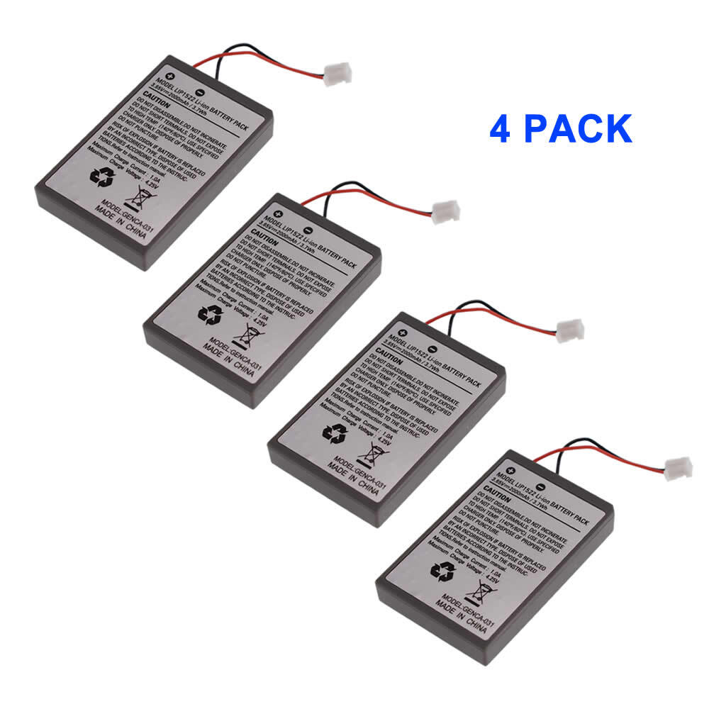 4x RECHARGEABLE BATTERY FOR PS4 CONTROLLER CUH-ZCT1 CAPACITY 2000mAh + CABLE