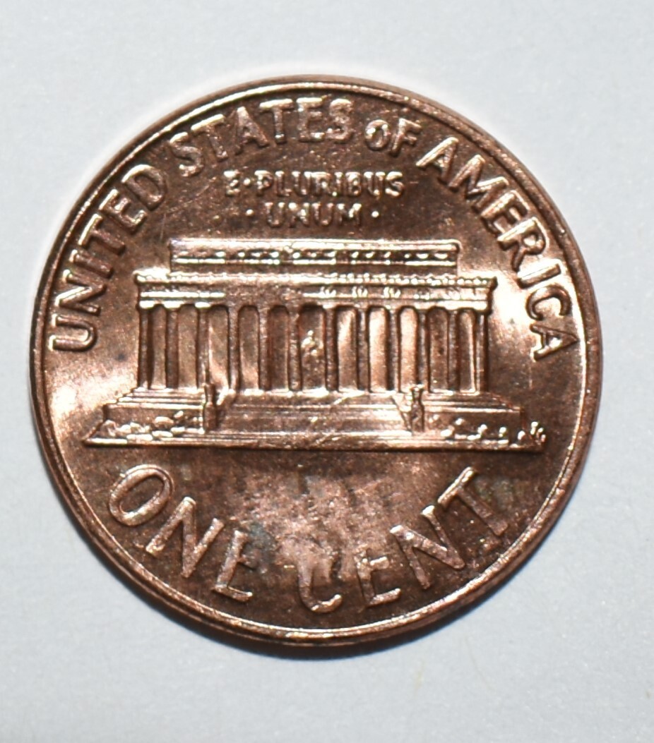 1970 D Strike Through Missing Letters Broad Strike Error R & O Uncirculated Red