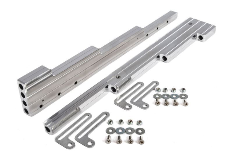 Aluminum Valve Cover Ball Mill Spark Plug Wire Dividers Chrome E41681C