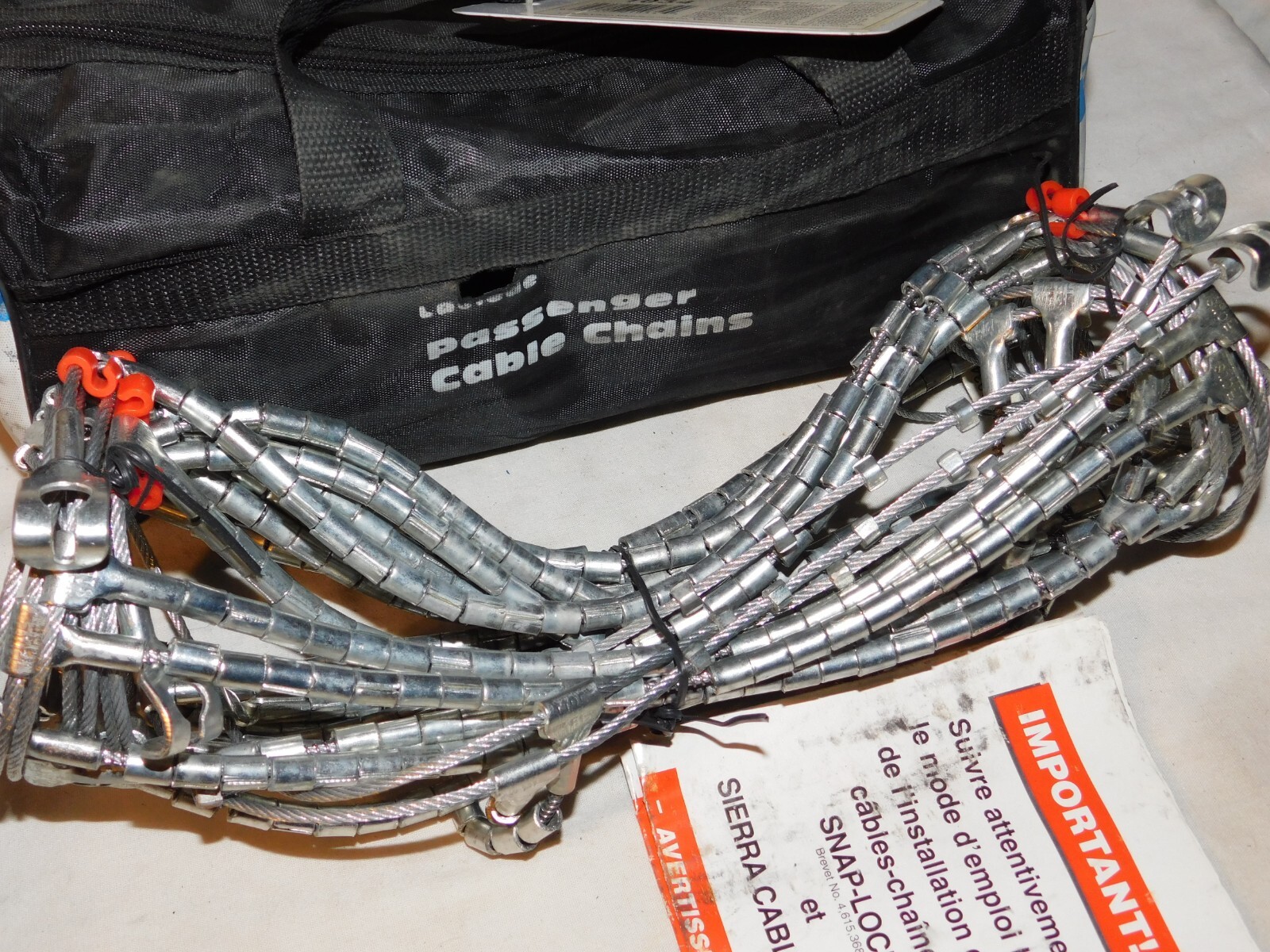 1034 Laclede Cable Tire Snow Chains, 1 Pair - Never Used